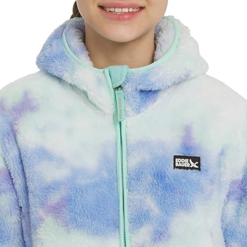 Image of Eddie Bauer Girls' Quest Plush High Pile Faux Sherpa Hooded Jacket