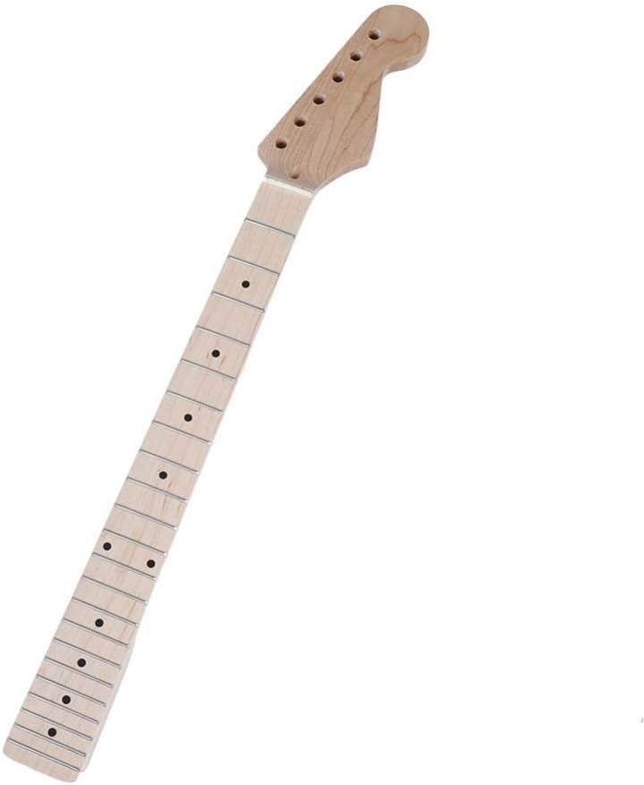 メイプル 24 やせ細っ フレットギターネックインレイボルトオン  