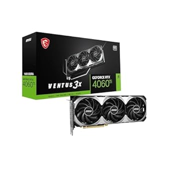 Placa de video NVIDIA MSI RTX 4060 Ti Ventus 3x 8GB GDDR6