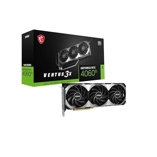 Placa de video NVIDIA MSI RTX 4060 Ti Ventus 3x 8GB GDDR6