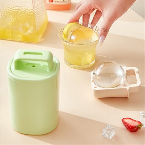 Molde para esferas de hielo de silicona de 65 mm y diseño doble para vasos de whisky 7