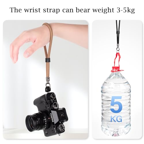 VOVMOEYA Camera Wrist Strap Rope,Camera Hand Strap Compatible with Fujifilm XT5 XH2S Nikon Z30 Z50 Canon EOS R6 R10 R50 Sony A6700 A6400 A6000 A7C II A7IV DSLR Camera - Image 3