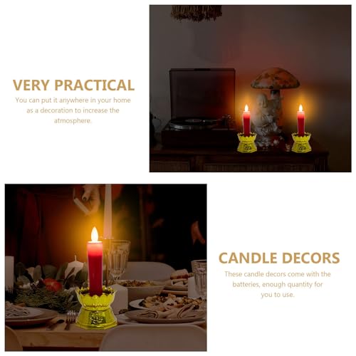 Luz de vela LED con efecto llama realista para decoración religiosa Baluue 5