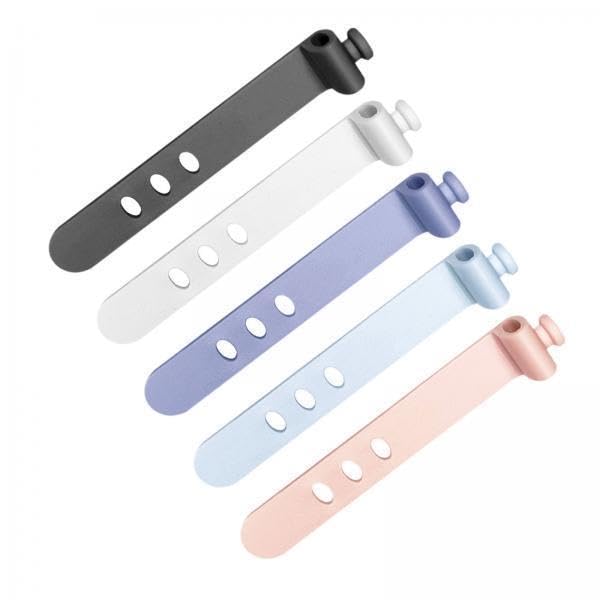 Bnf® 2x5x Silicone Cable Ties Cord Management Ties Gadgets Reusable Cable Organizer Multicolor | Cable Ties & Organizers | Computer Cables & Connectors | Computers/Tablets & Networking-image-22