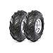 CWTD 2PC 16x8-7 ATV Tires and Rims with 110mm 4 Lug Bolt Pattern, 24T Hubs Heavy-Duty 7