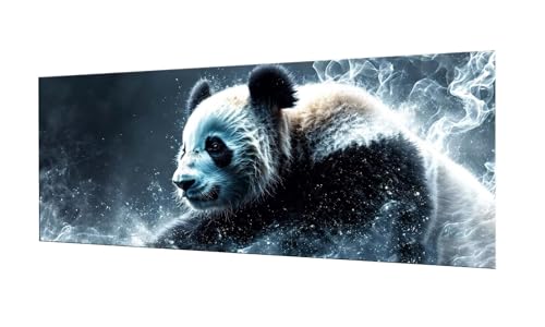 Broderie diamant kit complet 60x150cm de panda pour loisirs créatifs adultes et art 5D