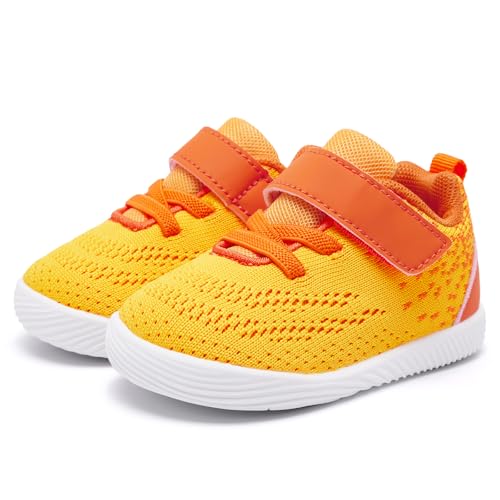 Image of MORENDL Toddler Sneakers Baby Boys & Girls Barefoot Shoes Lightweight Breathable Walking Running Tennis Athletic Sport Shoes