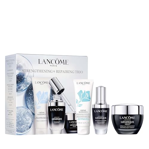 Lancôme Advanced Génifique Limited Edition Skincare Set – Full Size Serum 1.0 Fl Oz, Full Size Night Cream 1.7 Fl Oz & Full Size Cleanser 4.2 Fl Oz