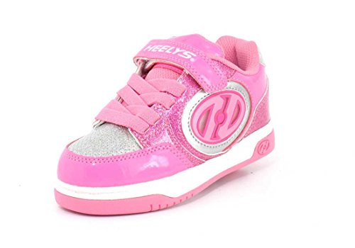 Heelys X2 Plus Lighted (He100011), Zapatillas de Skateboarding Unisex niños, Multicolor (Neon Pink/Light Pink/Silver 000), 33 EU