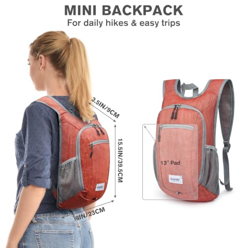 Image of G4Free 10L /15L Hiking Backpack Lightweight Packable Hiking Daypack Small Travel Outdoor Foldable Shoulder Bag
