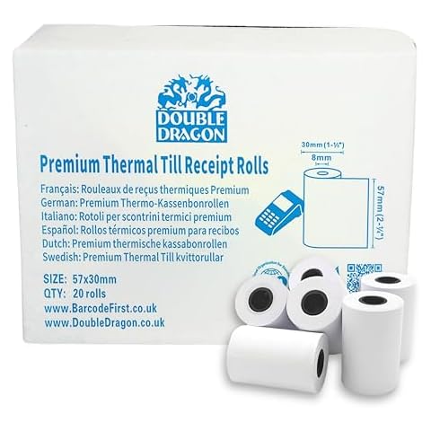 Double Dragon 57mm x 30mm Thermal Paper Rolls Cover