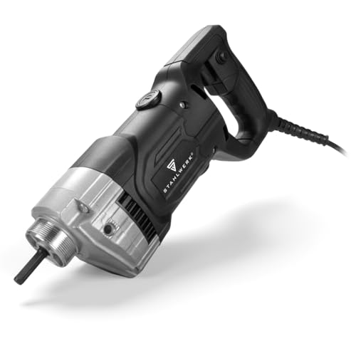 STAHLWERK Betonrüttler 900 Watt – 4.000 U/min, leistungsstarker Betonverdichter, Flaschenrüttler für 35/50 mm Rüttelflasche, Hochleistungs-Verdichter für Betonbau, Wände, Decken und Fundamente