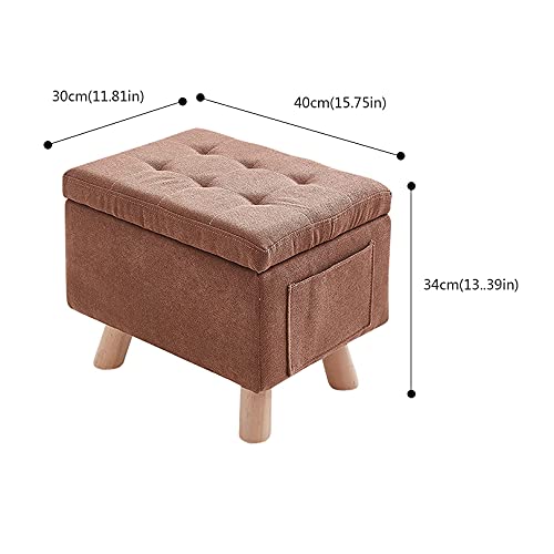 Reposapiés taburete de pie para el hogar sofá portátil pequeño con 4 patas de madera s 4