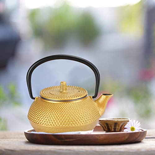 Gietijzeren theeketel, 0.3L geschenkdecoratie Theepotten voor fornuis Top Theepot gegoten prachtige ambachten voor… - Image 5