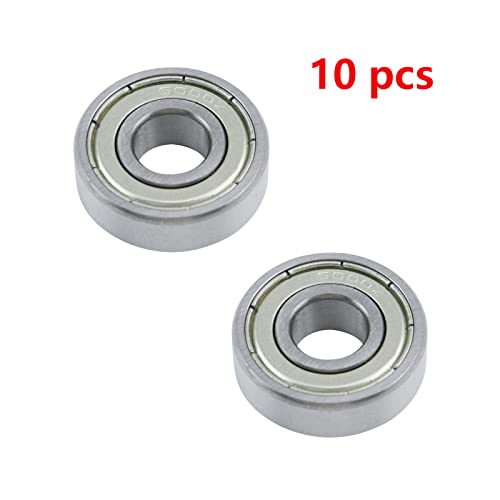 Image of Antrader 10Pcs 6000Z Deep Groove Ball Bearings, 10 x 26 x 8mm | Metal Shielded Precision Bearings for Motors, Skateboards & Wheels