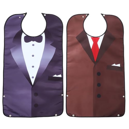 Baberos de babero con delantales para adultos ropa de alimentación impermeable