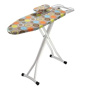 Strumento di Pulizia ASSE da Stiro con Motivo Stampato, con Supporto per unità Vapore Solido Stendino da Stiro Pieghevole Guardaroba Spogliatoio Tavolo da Stiro