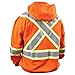 Revco/Black Stallion TruGuard™ 200 FR Cotton Hooded (Safety Orange) Sweatshirt, Reflectives LG