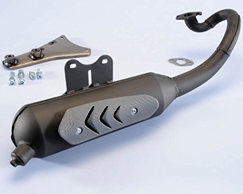Tubo de escape Polini de acero negro homologado para moto 0318 Pln2000318