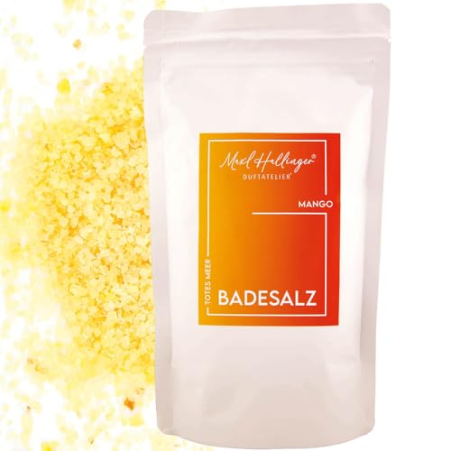 Hallingers Mango – Sales de baño de alta calidad como regalo con sales de baño del Mar Muerto – de Maxl Hallinger – Ideas de regalo Navidad & regalos calendario de Adviento | Cumpleaños Felicitaciones