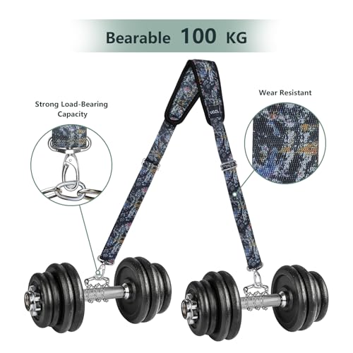Image of 67 Inch Shoulder Straps, Soft with Ultra-Thick Fixed Shoulder Pad, Two Way Independently Adjustable Buckle Replacement Straps for Laptop Bag Messenger Bag Tool Bag Luggage,MixBlack