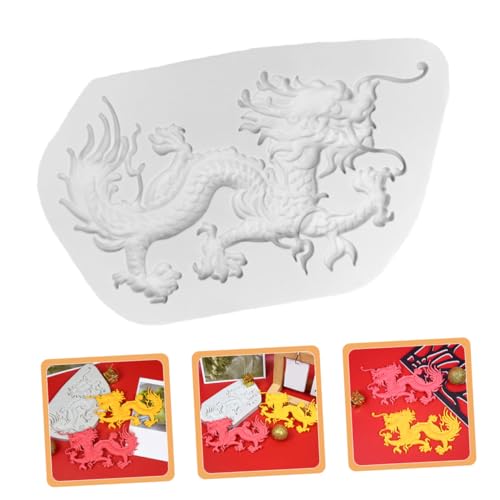 EXCEART Chinese Dragon Silicone Mold Silicone Mold Chocolate DIY Baking Supplies Dragon Shape Fondant Making Baking Tool Candy Silica Gel Fudge Shaped - Image 4