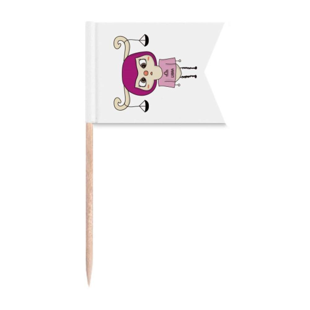 Gâteau de fête Balance Constellation Plaque de Fromage marquée avec Un Cure - dent