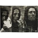 LPGI Bob Marley Triple Portrait Fabric Poster, 30 by 40-Inch