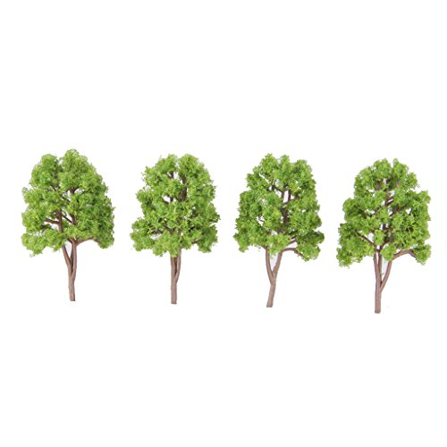 Générique Lot de 20pcs Arbre Paysage de Modélisme Ferroviaire Echelle .5cm