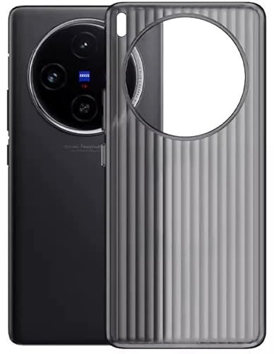 Image of Kapa Wave Frosted Grip Back Cover for Vivo X300 5G | Ultra Slim [with Metal Buttons] Matte Finish Back Case (Grey)