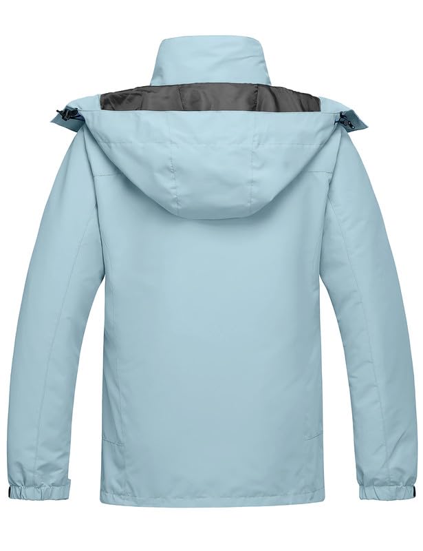 Image of Wantdo Women's 3 in 1 Waterproof Ski Jacket Windproof Winter Snow Coat Snowboarding Jackets Warm Raincoat