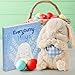 Tickle & Main Everybunny Prays Bunny Stuffed Animal & Musical Toy - Blue, 7 in Plush & Illustrated Book, Recites Now I Lay Me Down to Sleep - Baptism Gifts for Boys - Christening Gifts for Boys