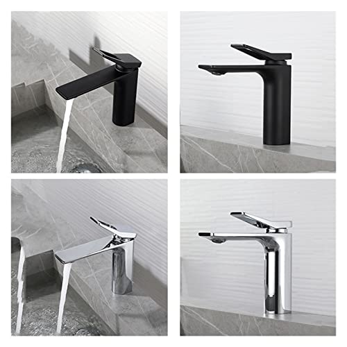 Mitigeur de salle de bain chrome robinet vasque avec contrôle précis eau chaude