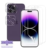 Rnnmeeko 3+2 Stück Schutzfolie für iPhone 14 Pro Folie 3 Stück und 2 Stück Panzerglas kamera,...