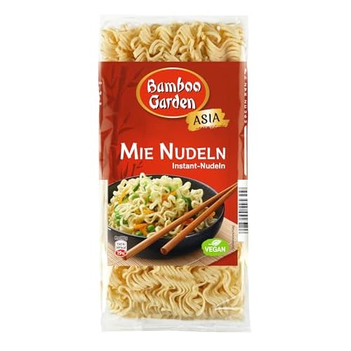 Bamboo Garden - Mie Nudeln | Instant-Nudeln für die asiatische Küche | Ideal für gebratene Nudeln oder Suppen | Vegan | 250 g im Beutel
