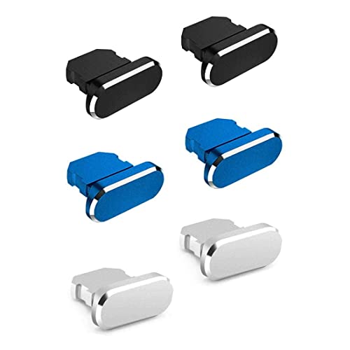 5 Pezzi Tappi Antipolvere In Silicone Per Porta USB-C, Proteggono La Ricarica Da Polvere E Sporco, Accessorio Per Smartphone, Colore Trasparente E Nero - 5