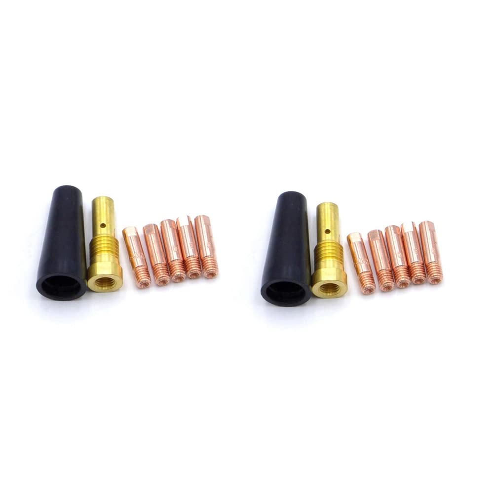 Littimoon 14PCS Gasless Nozzle Tips for FC90 Flux-Cored Wire Feed K3493-1 FC90 MIG Welder Welding Torch Welding Tip