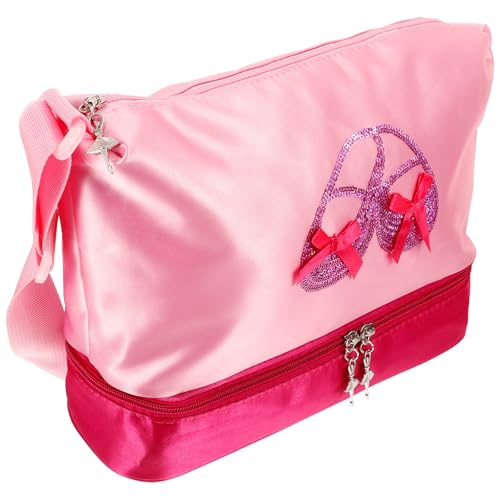 Bolsa de baile para niña Toddmomy en seda rosa, el regalo ideal de ballet