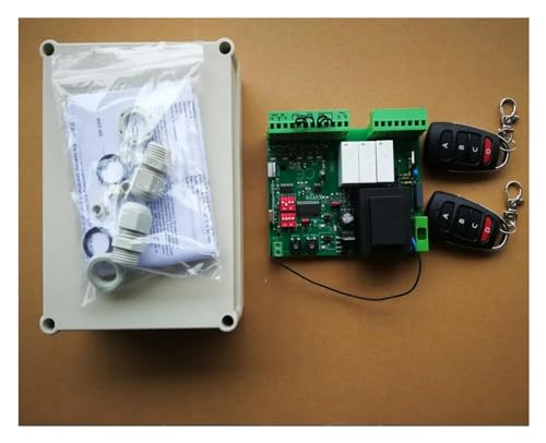 CFWWSAQ Motor Puerta Corredera Operador de Motor de abridor de Puerta de Garaje, Placa de Circuito NC, Controlador de Tarjeta electrónica for abridor de Puerta automático, 220VAC(Kit 2)