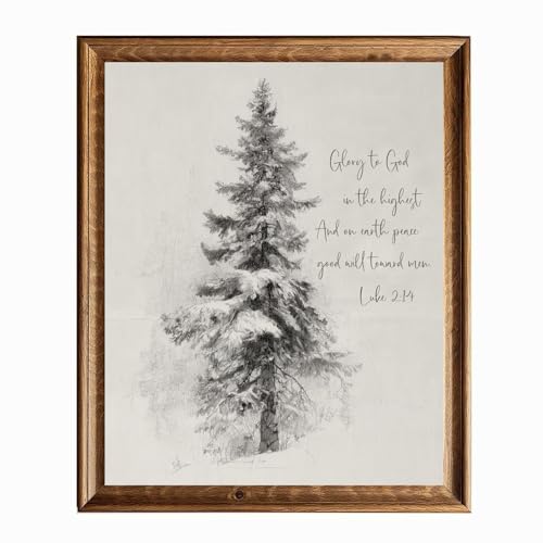 Glory to God in the Highest Christmas Tree Wall Art