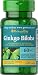 Puritans Pride Ginkgo Biloba Standardized Extract 60 mg Tablets, 120 Count