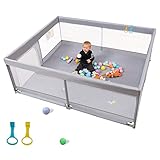Baby Playpen Palopalo Play Pen for Babies and Toddlers 71”x59” Extra Large Playard Activity Center S
