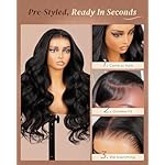 Arabella Hair 13x6 Lace Front Wigs Human Hair Body Wave HD Lace Front Wig 250% Density Ear-to-Ear Glueless Wigs Human Hair Pre Plucked Pre Bleached Pre Cut (22in, 13X6 Body Wave Wig) - Image 3