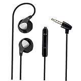 Tofficu -Ear Headphones with Mic Stereo Bass Earbuds Comfortable Fitting Jack Compatible with iPhone Audio Devices Clear Audio for Sports and Everyday Use Black