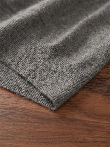 Men's 100% Wool Sweater V-Neck Knitted Cardigan Winter Solid Color Sleeveless Jumper Vest Men's Waistcoat Tops4