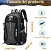Imagen de Wffeila Mochila de Senderismo de 40L Mochila Plegable Ultraligera Mochila de Viaje Mochilas de Marcha para Hombre Mujer para Camping Viajes Excursiones Acampadas Montaña al aire libre