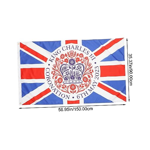 Drapeau Union Jack de qualité supérieure BESPORTBLE, lot de 2 bannières en polyester extérieur - 5