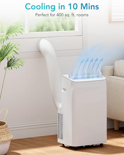 Garvee 8000 BTU tragbare Klimaanlage, 3-in-1-Kühlung, Luftentfeuchter und Ventilator, geräuscharm, 24-Stunden-Timer, Fernbedienung, erfrischt bis zu 100 m²-7
