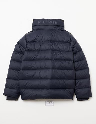 Tommy Hilfiger Damen Pufferjacke Down Funnel Jacket Kurz, Blau (Desert Sky), XXS – Ansicht 3
