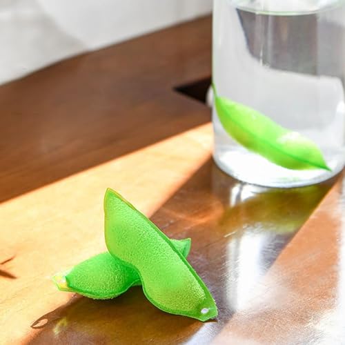 Kotkiddy® 6 Stück Beans Bottle Cleaning Sponge, Magic Beans Bottle Cleaner Sponge, Küchenschwämme in Erbsenform, Magic Beans Flaschenreiniger Schwamm